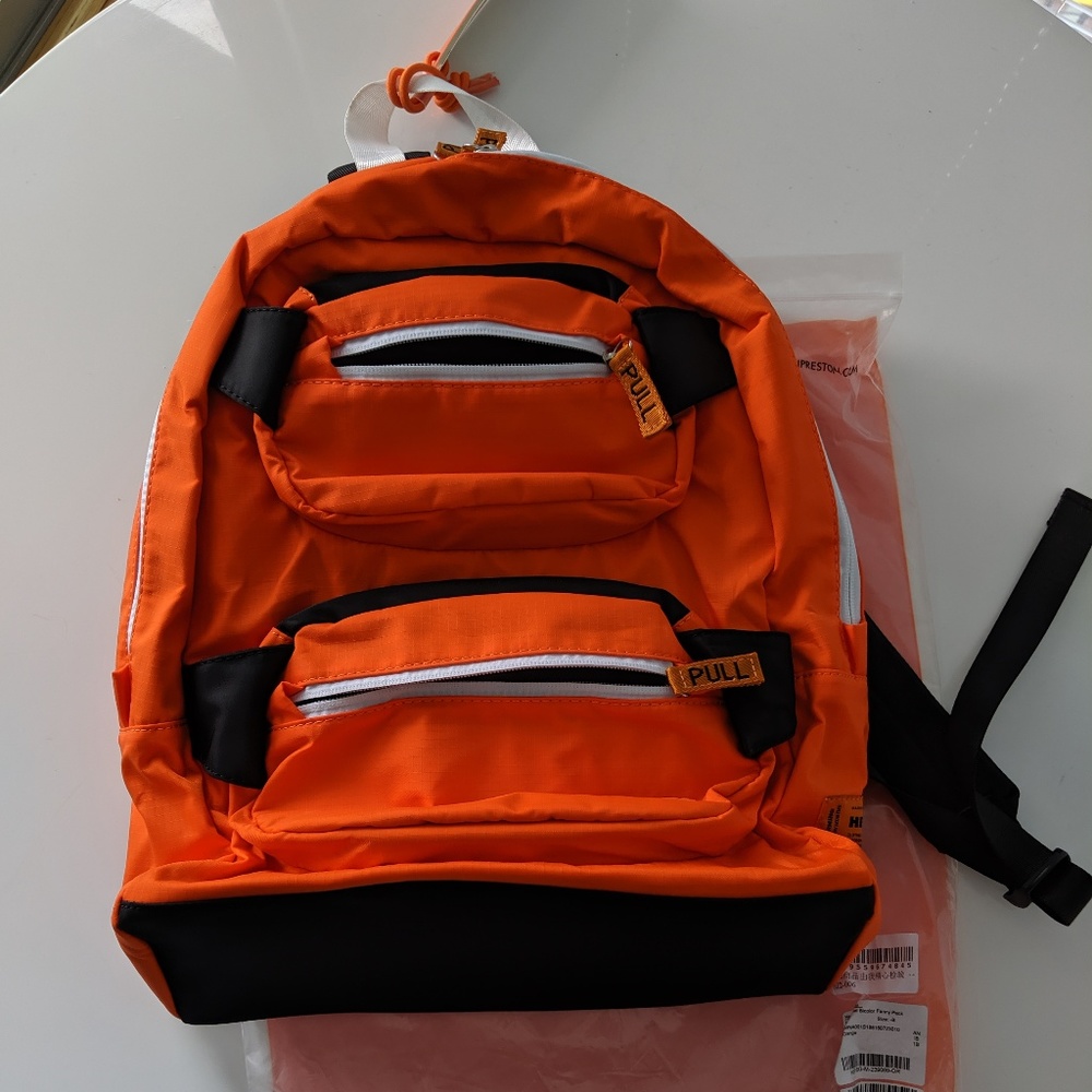 heron preston backpack SS19 - Orange.